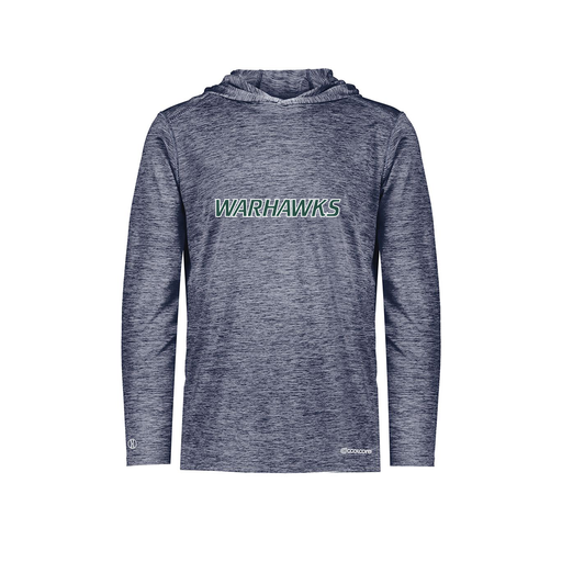[FOLHCGNV-AS-LOGO2] Decker Men's Charge Hoodie (Adult S, Navy, Logo 2)