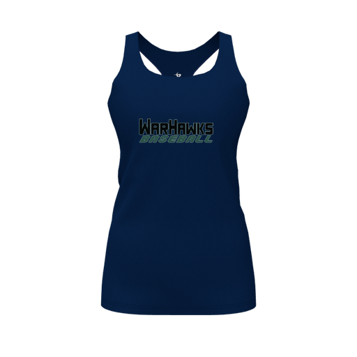 [CUS-DFW-RCBK-PER-NVY-FYS-LOGO3] Racerback Tank Top (Female Youth S, Navy, Logo 3)