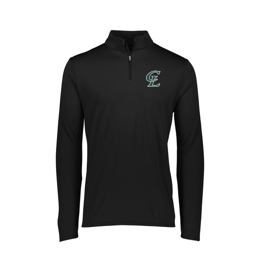 [FTLQFLBK-FAXS-LOGO1] Decker Women's Flex-Lite 1/4 Zip Shirt (Female Adult XS, Black, Logo 1)