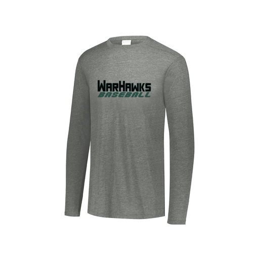 [FTLCUBGY-YS-LOGO3] Decker Youth Tri-Blend T-Shirt - Long Sleeve (Youth S, Gray, Logo 3)